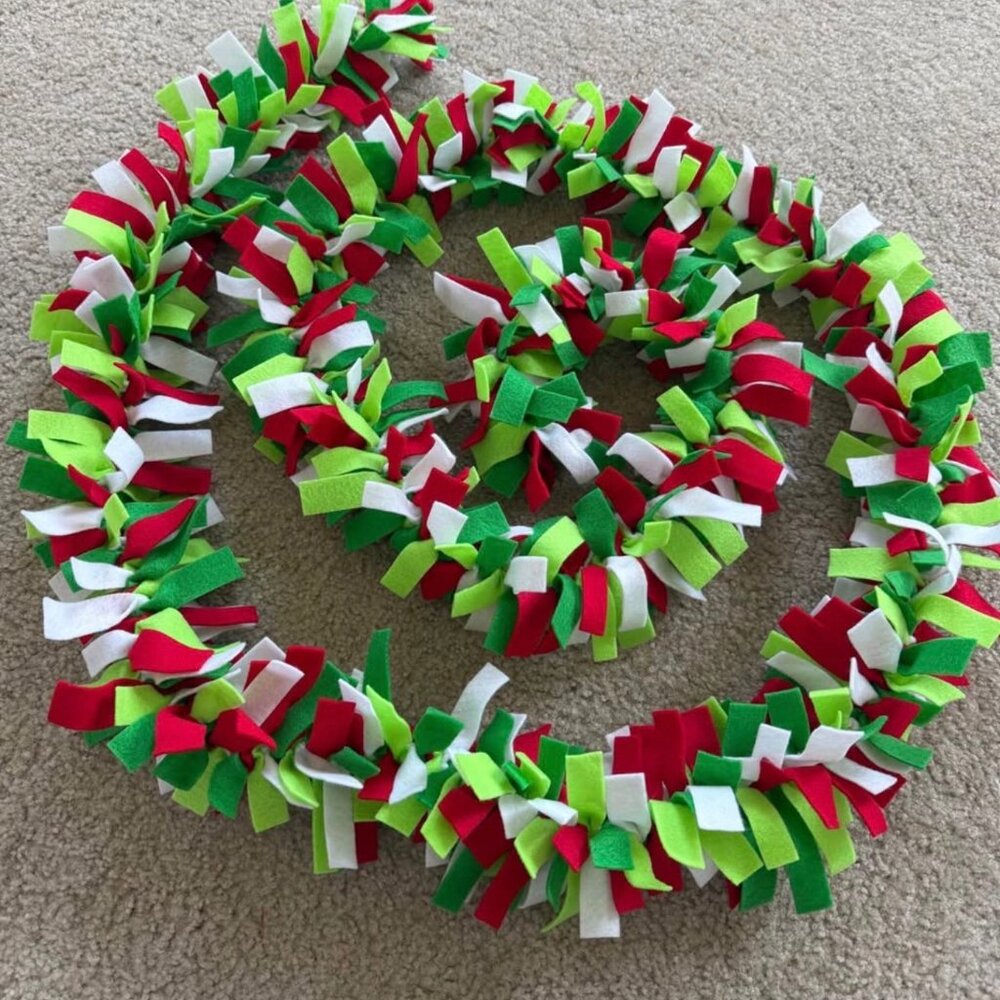 Like New! 3 - 9ft Custom Holiday Garland.